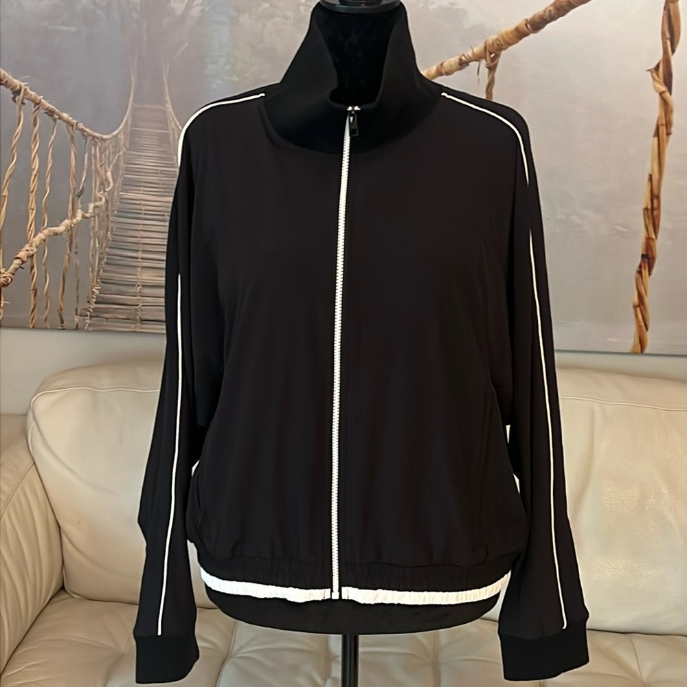 Athleta Brooklyn Track Jogger Jacket lightweight with breathable lining XL